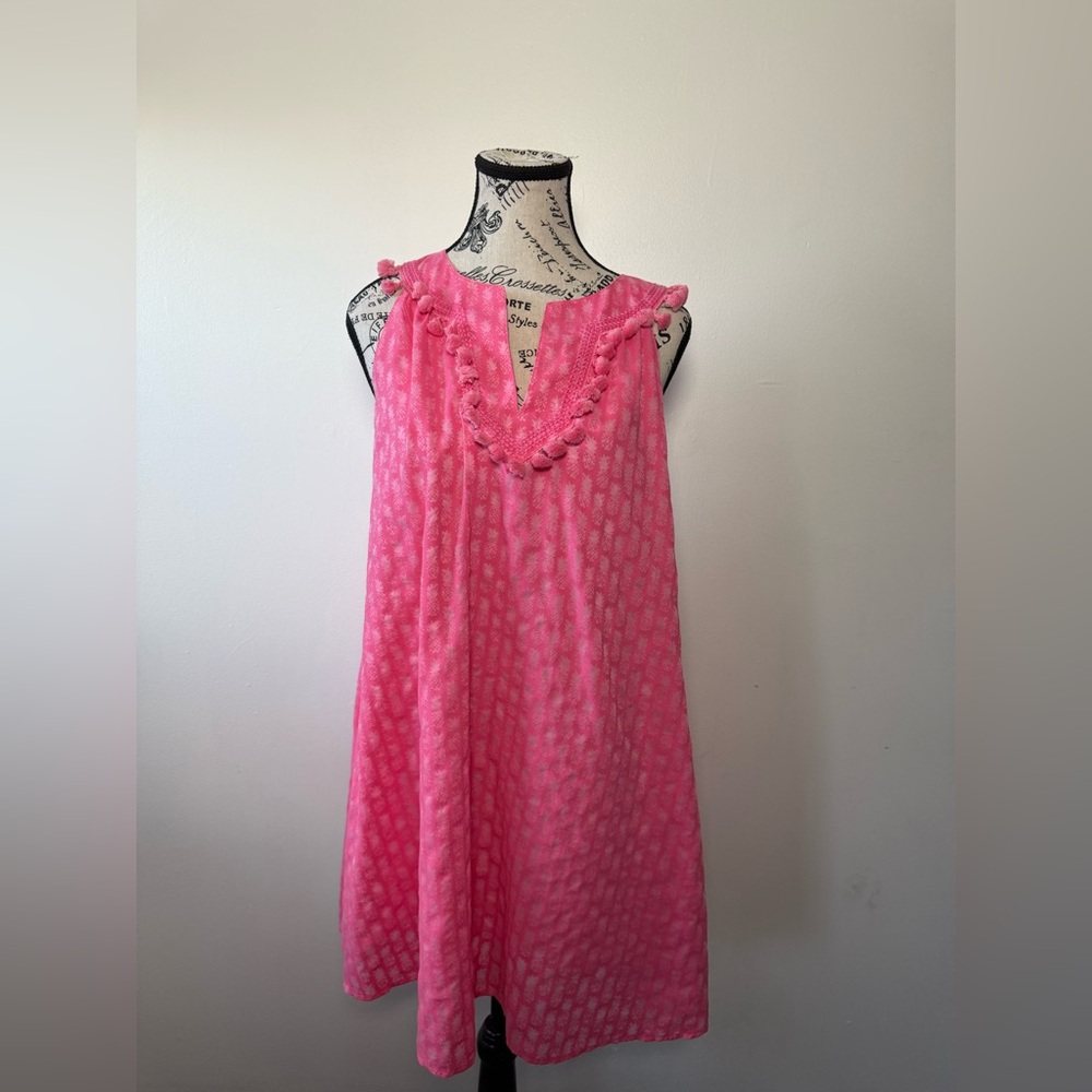 Vineyard Vines Pink Textured Dress